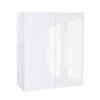 Cambridge Quick Assemble Modern Style, White Gloss 27 x 42 in. Wall Kitchen Cabinet (27 in. W x 12 D x 42 in. H) SA-WU2742-WG
